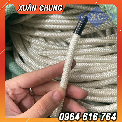 Dây Dù Tròn Trắng 4mm 6mm 8mm 10mm